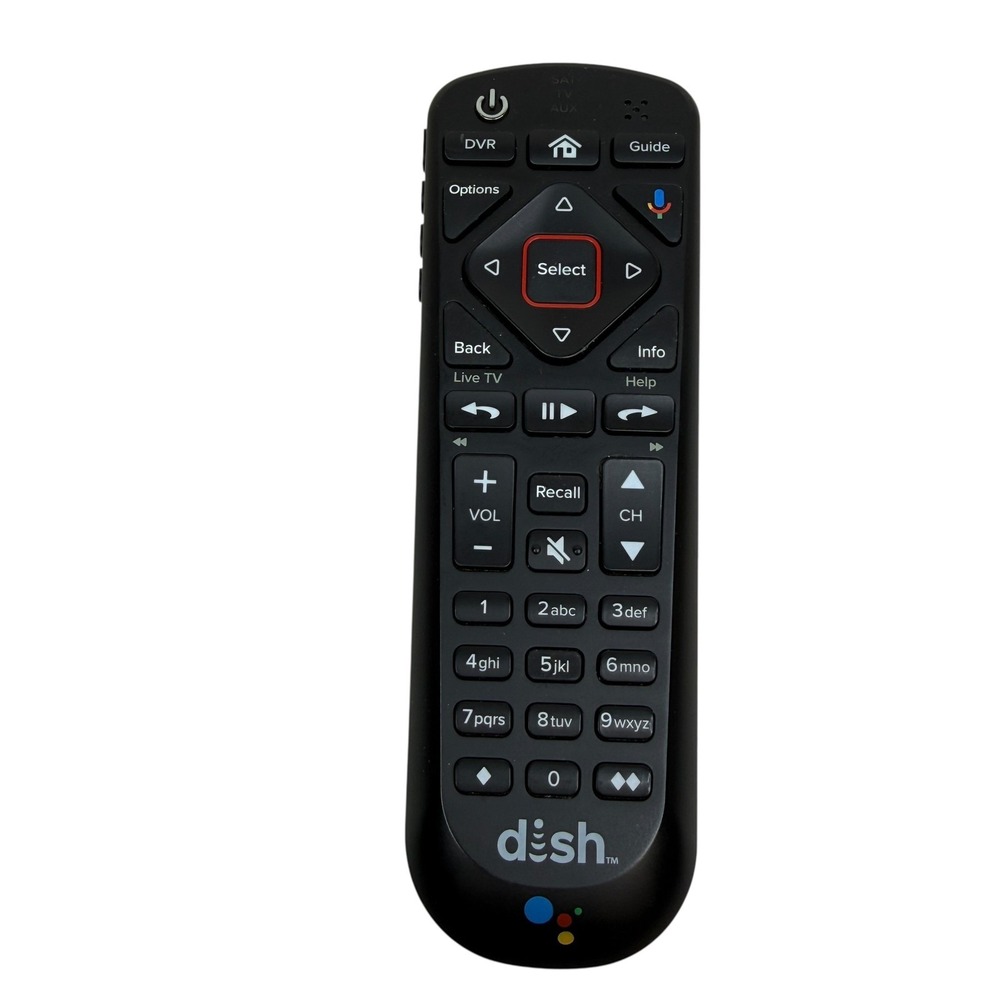DISH Network 54.1 UHF 2G Voice Remote Control Black MG3-2027 Tested Works
